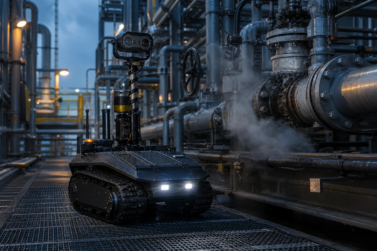 Reconnaissance robot for hazardous area inspection