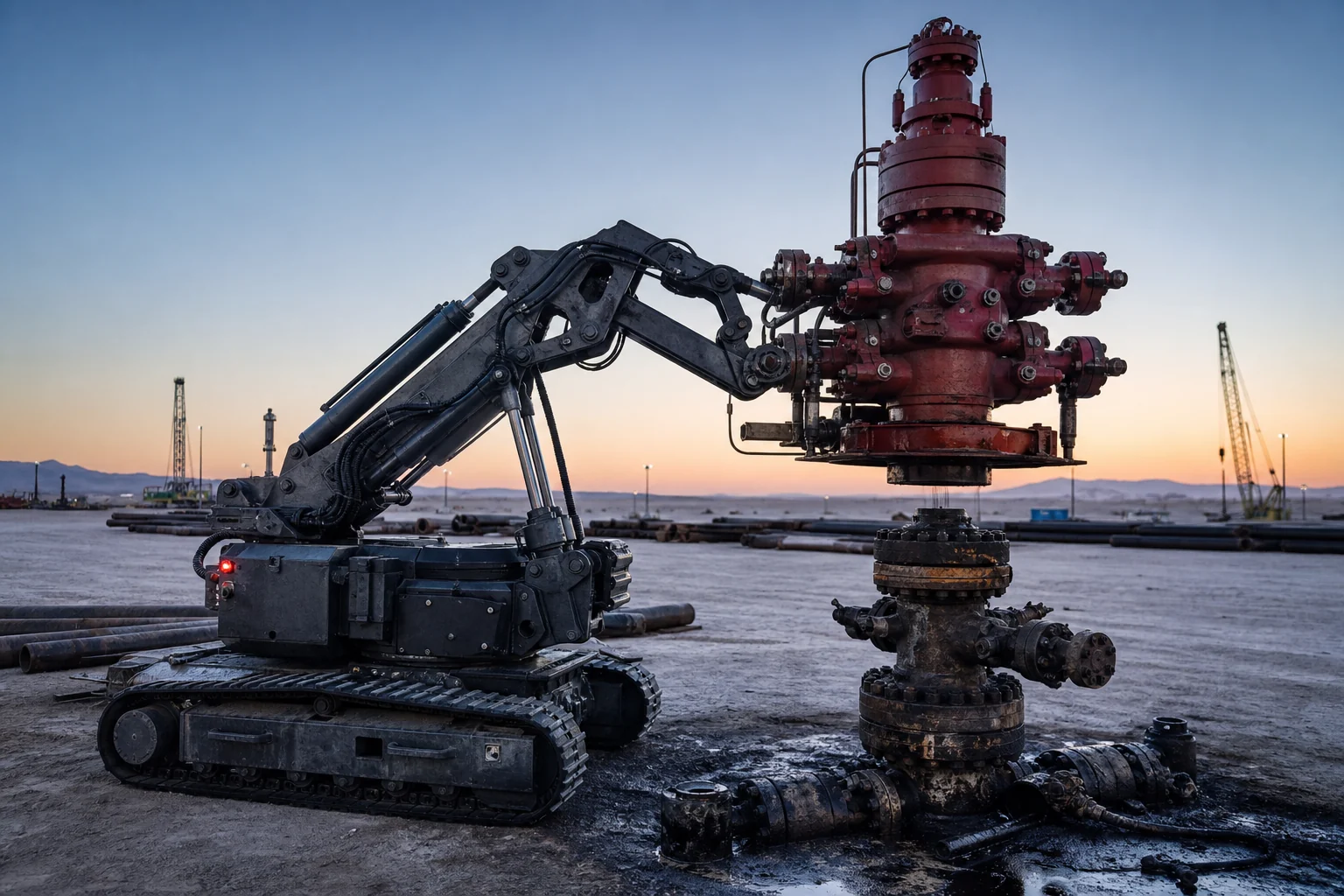 Remote platform configured for wellhead intervention